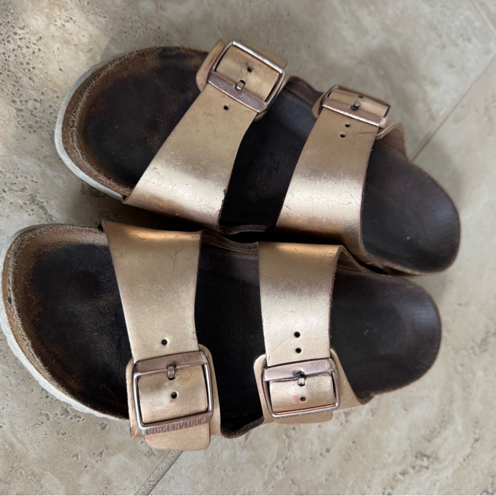 Rose gold white bottom size 39 Birkenstock